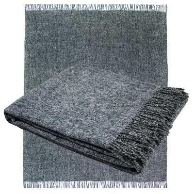 Pled z wełny merynosowej dis.2/1 niebieski TM Jarosław